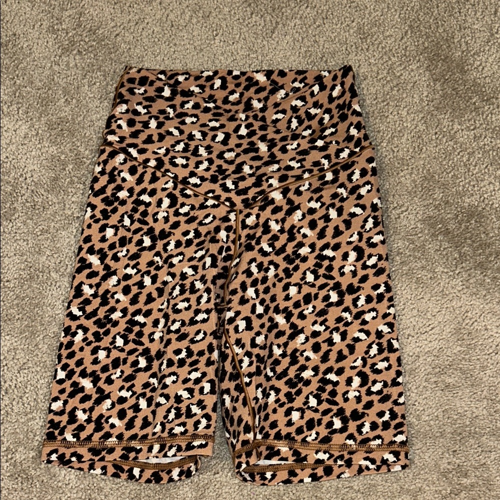 Aerie Leopard Print Bike Shorts